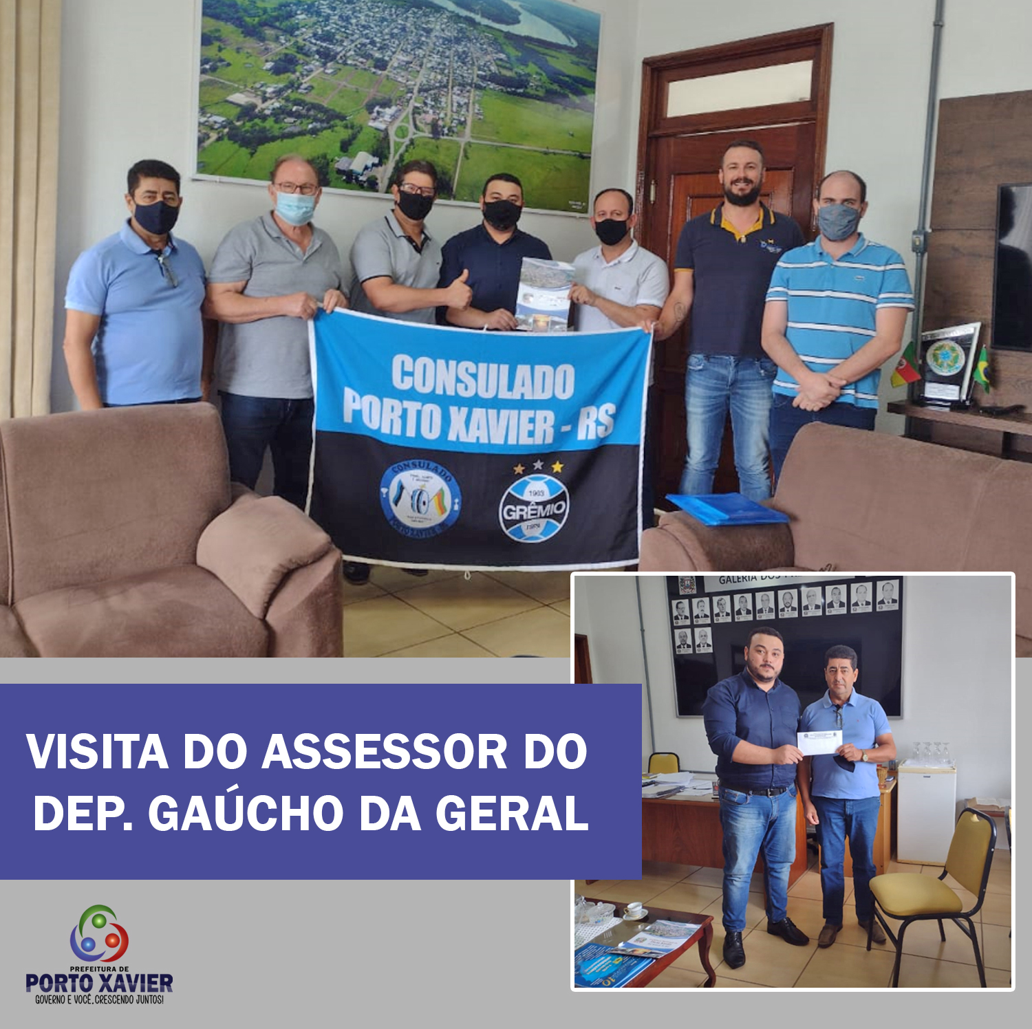 ASSESSOR DO DEPUTADO GAÚCHO DA GERAL VISITA O GABINETE